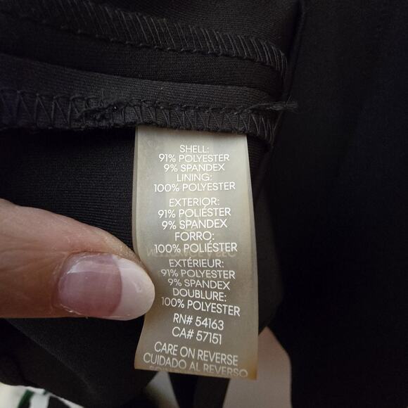 Calvin Klein NWT Fit & Flare Scuba Dress Womens 16W Black $139 Career Business - Picture 6 of 16